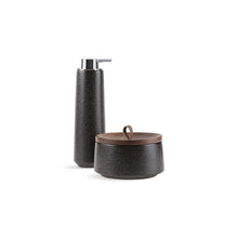Bente - Freestanding Accessory Set - Shagreen Ebony Pearl