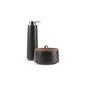 Bente - Freestanding Accessory Set - Shagreen Ebony Pearl