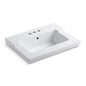 Tresham - 25-7/16" Bathroom Sink with Overflow - Vanity Top