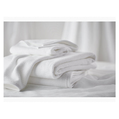 K-31507-Tx - Bath Linens Towel with Textured Weave - White