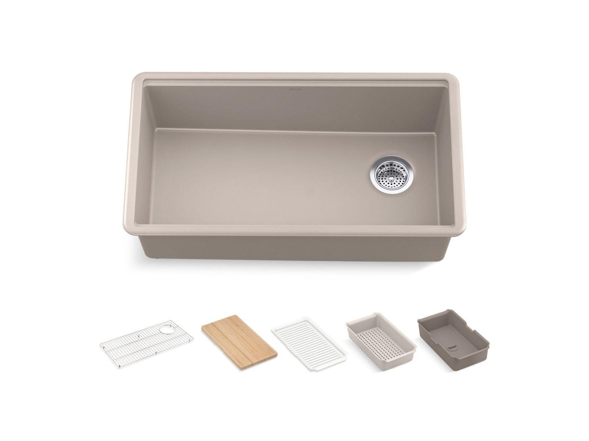 Billings - Sink - Matte Brown