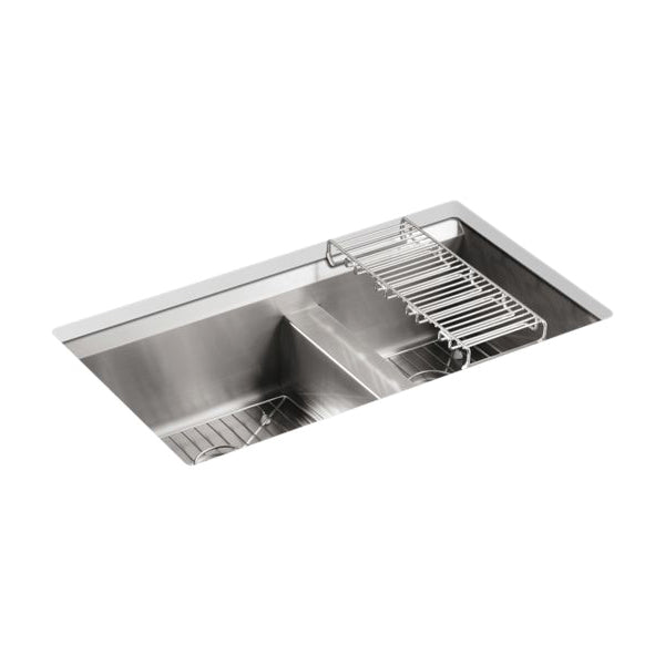 8 Degree - 33" Kitchen Sink - Undermount - Double Bowl