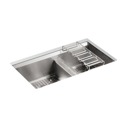 8 Degree - 33" Kitchen Sink - Undermount - Double Bowl
