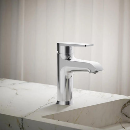 Bathroom Sink Faucet, 6-3/16 in H x 1-7/8 in W x 3-7/8 in L