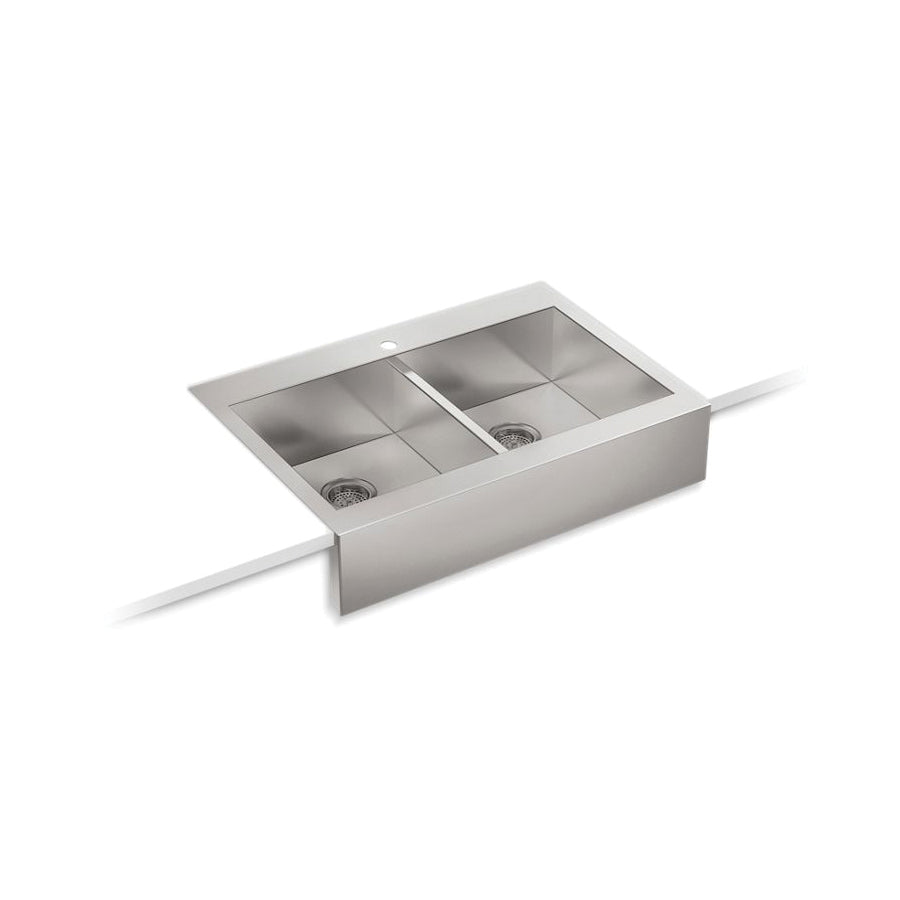 Vault - 35-3/4" Apron Front Kitchen Sink with Tall Apron