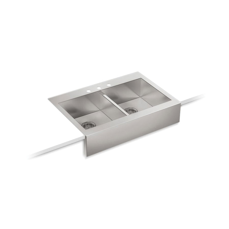 Vault - 35-3/4" Apron Front Kitchen Sink with Tall Apron