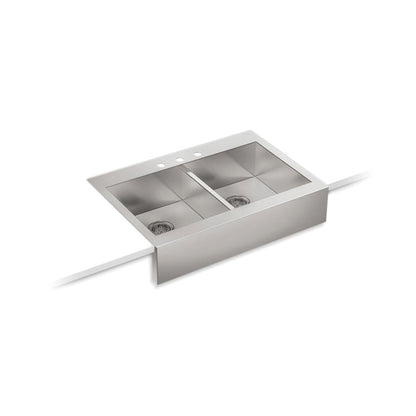 Vault - 35-3/4" Apron Front Kitchen Sink with Tall Apron