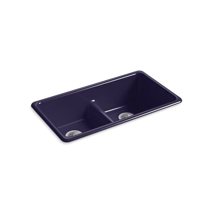 Iron/Tones - 33" Center Rear Drain Kitchen Sink