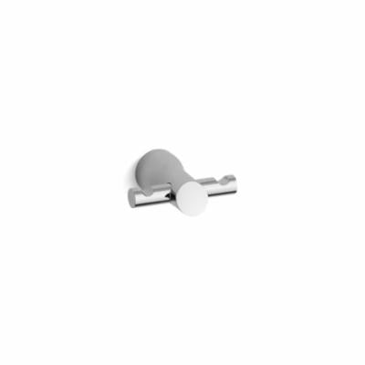Kohler® Robe Hook, Toobi™, 2 Hooks, 3-15/16 in OAW x 3-3/8 in OAD,etal