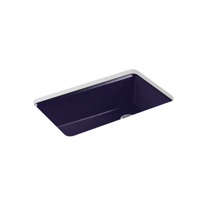 Riverby - 33" Right Drain Kitchen Sink - Enameled Cast Iron