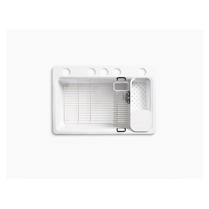 Riverby - 33" Right Drain Kitchen Sink - Enameled Cast Iron