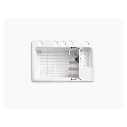 Riverby - 33" Right Drain Kitchen Sink - Enameled Cast Iron