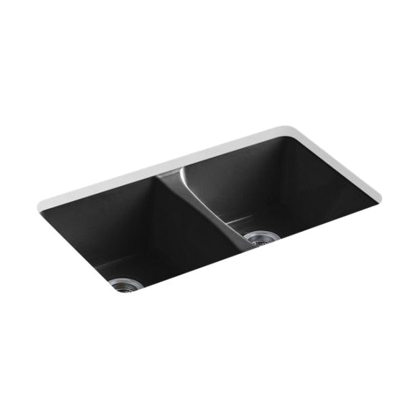 Deerfield - 33" Kitchen Sink - Undermount - Double Bowl