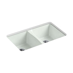 Deerfield - 33" Kitchen Sink - Undermount - Double Bowl