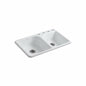 Efficiency - 33" Kitchen Sink - White - Top