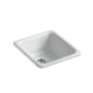 Iron/Tones - 17" Kitchen Sink - Top/Undermount - Single Bowl