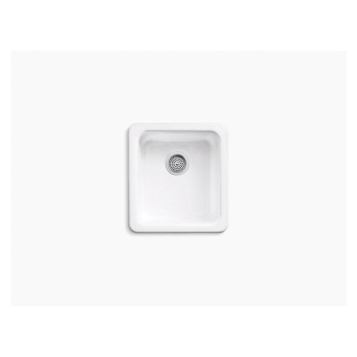 Iron/Tones - 17" Center Drain Kitchen Sink - Top/Undermount