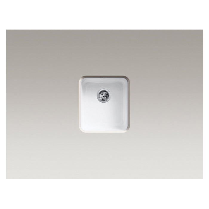 Iron/Tones - 17" Center Drain Kitchen Sink - Top/Undermount