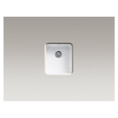 Iron/Tones - 17" Center Drain Kitchen Sink - Top/Undermount