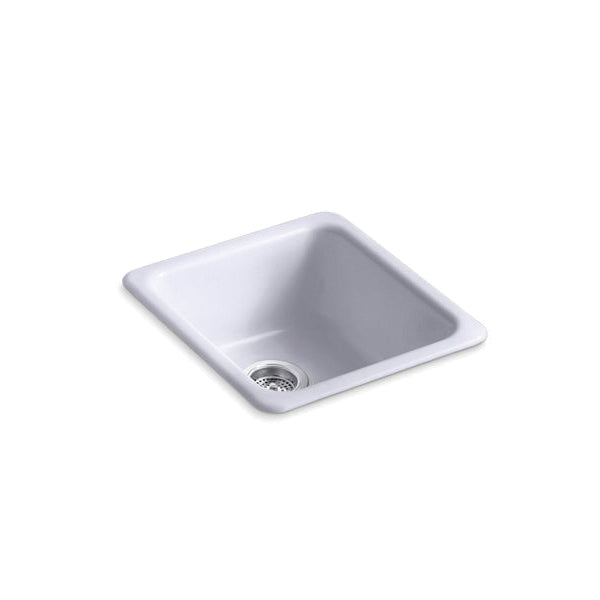 Iron/Tones - 17" Center Drain Kitchen Sink - Top/Undermount