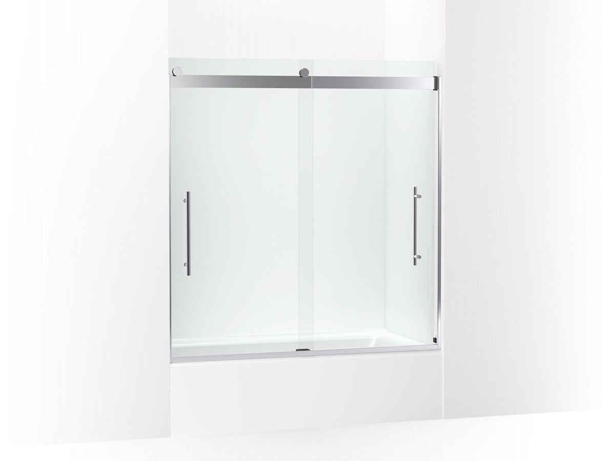 Levity Plus Sliding Bath Door, Anodized Aluminum