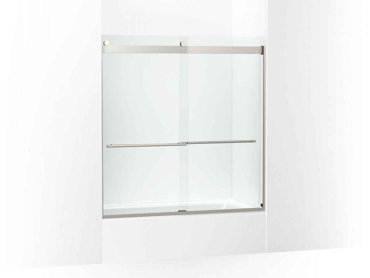 Levity Plus - Sliding Bath Door - Anodized Brushed Nickel