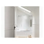 Sliding Bath Door, Levity, Bright Silver