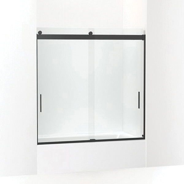 Sliding Bath Door, Levity, Bright Silver