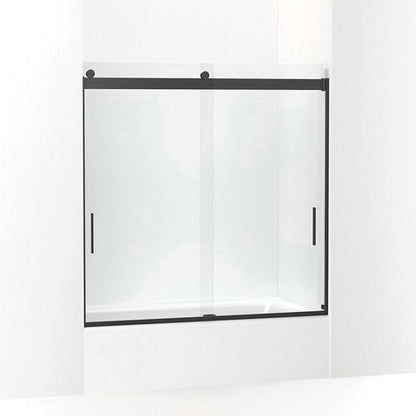 Sliding Bath Door, Levity, Bright Silver