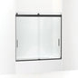 Sliding Bath Door, Levity, Bright Silver
