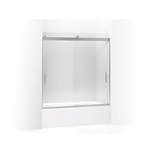 Levity - Sliding Bath Door - Frameless Frame - 58" H Opening