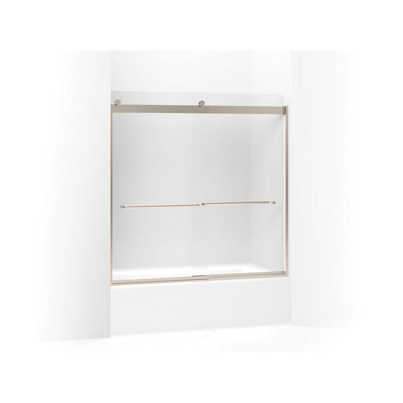 Levity - Sliding Bath Door with Towel Bar - 1/4" Thk Glass