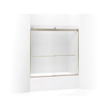 Levity - Sliding Bath Door with Towel Bar - 1/4" Thk Glass