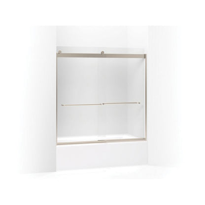 Levity - Sliding Bath Door with Towel Bar - 1/4" Thk Glass