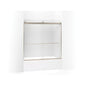 Levity - Sliding Bath Door with Towel Bar - 1/4" Thk Glass