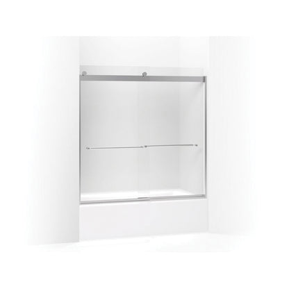 Levity - Sliding Bath Door with Towel Bar - 1/4" Thk Glass