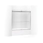 Levity - Sliding Bath Door with Towel Bar - 1/4" Thk Glass