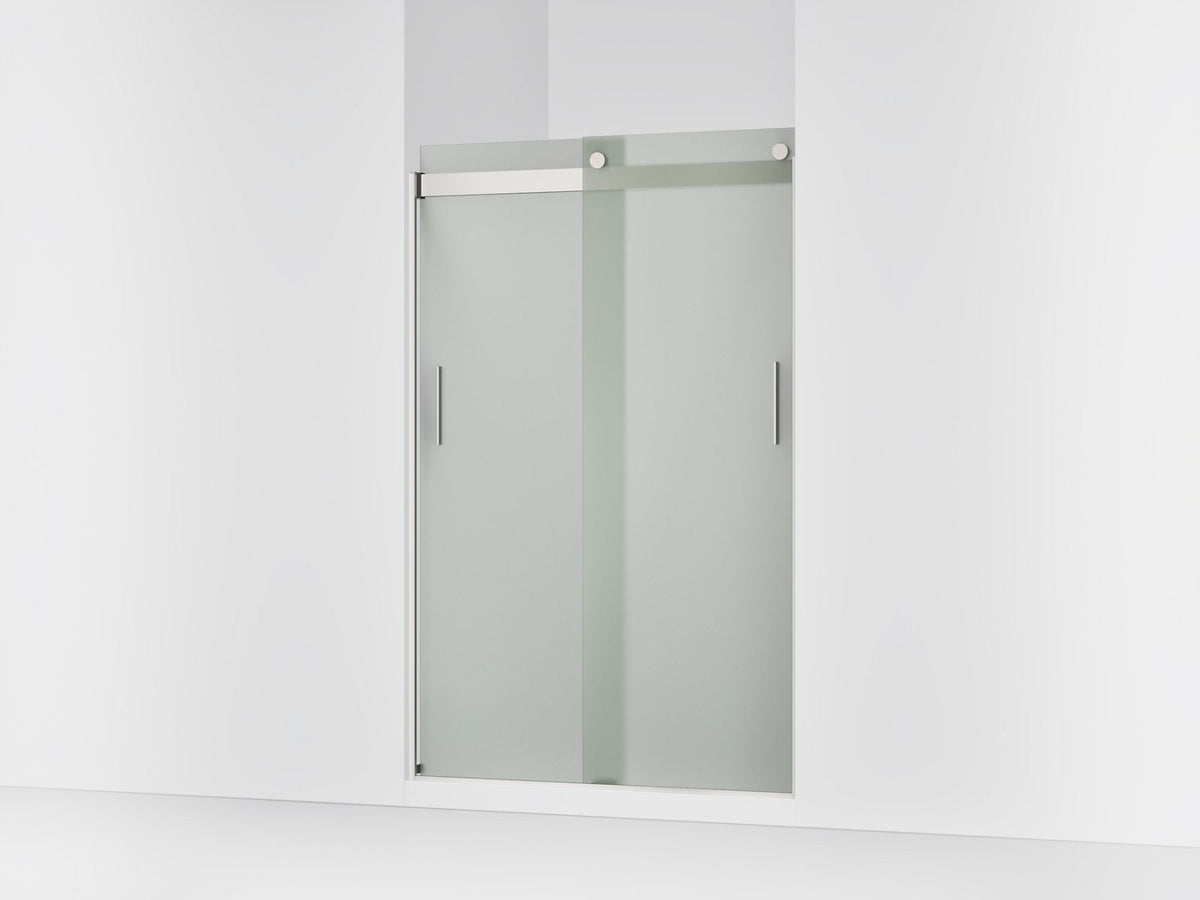 Sliding Shower Door, Levity, Bright Silver