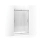 Levity Sliding Shower Door, Frameless Frame, Brushed Nickel
