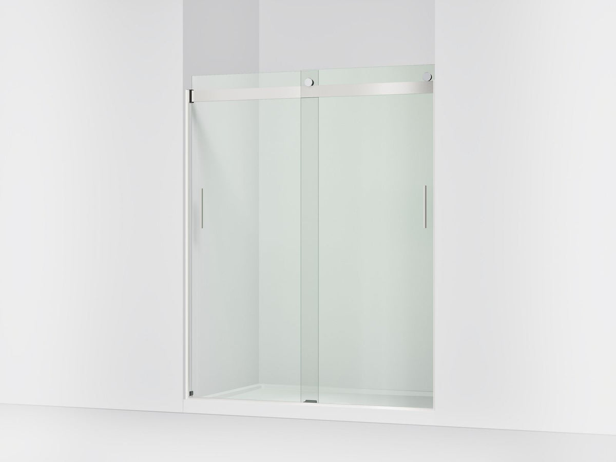 Levity - Sliding Shower Door - Anodized Aluminum