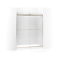 Sliding Shower Door With Towel, Levity, Bright Silver