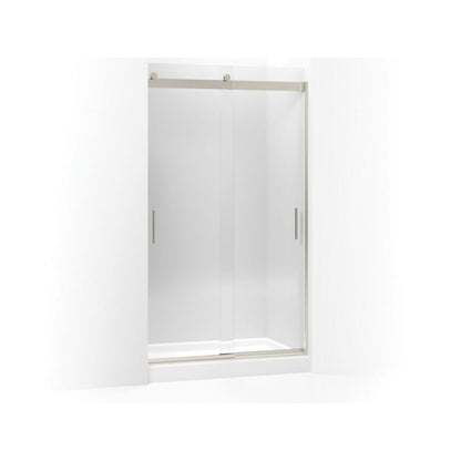 Levity Sliding Shower Door, Anodized Brushed Bronze