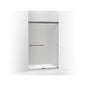 Revel - Frameless Sliding Shower Door - 44-5/8 to 47-5/8 in W Opening - 70 in H - 5/16 in Frosted Tempered Glass
