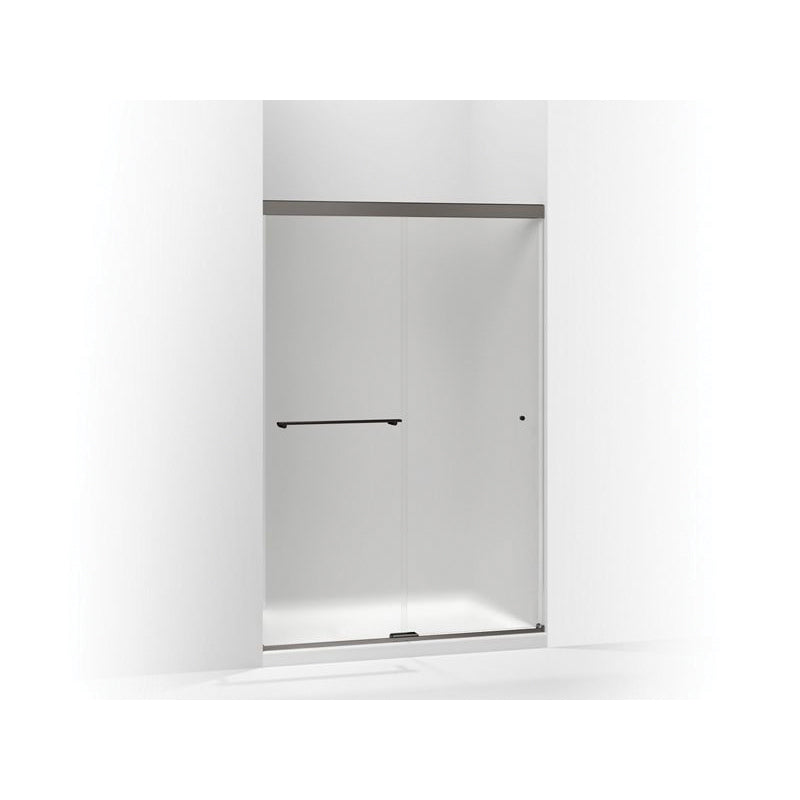 Revel Sliding Shower Door, Anodized Brushed Nickel
