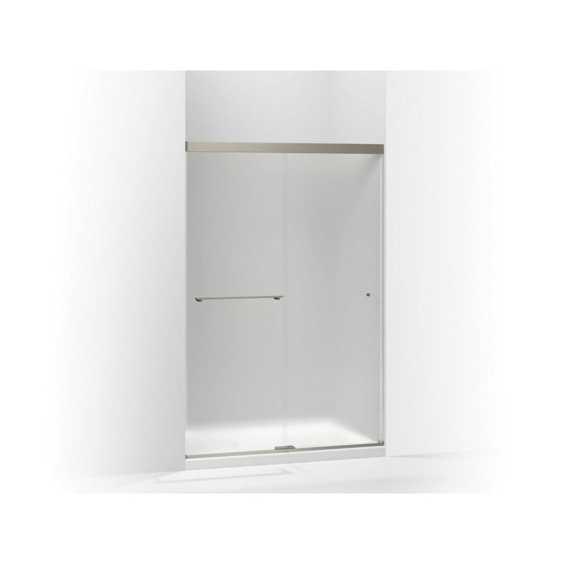 Revel Sliding Shower Door, Anodized Brushed Nickel