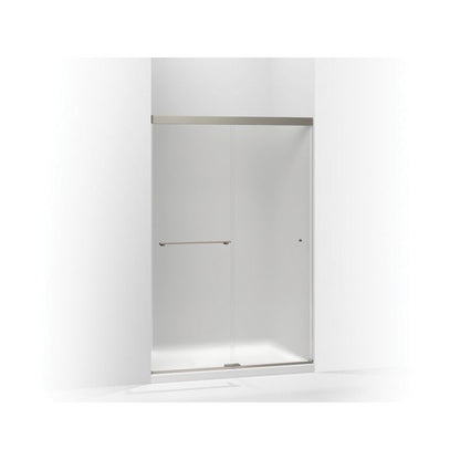 Revel Sliding Shower Door, Anodized Brushed Nickel