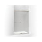 Revel Sliding Shower Door, Anodized Brushed Nickel