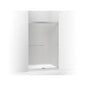 Revel - Frameless Sliding Shower Door - 44-5/8 to 47-5/8 in W Opening - 70 in H - 5/16 in Frosted Tempered Glass