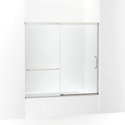 Elate - Sliding Bath Door - Anodized Matte Nickel