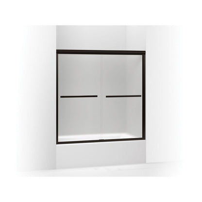 Gradient - Sliding Bath Door - Frameless Frame - Aluminum